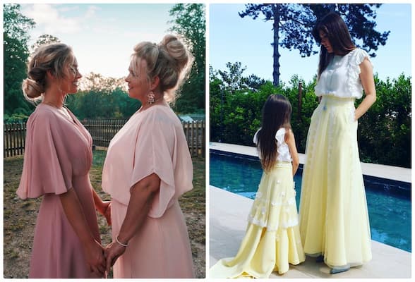 Vestidos fiesta iguales para madre hija - Moda Barcelona